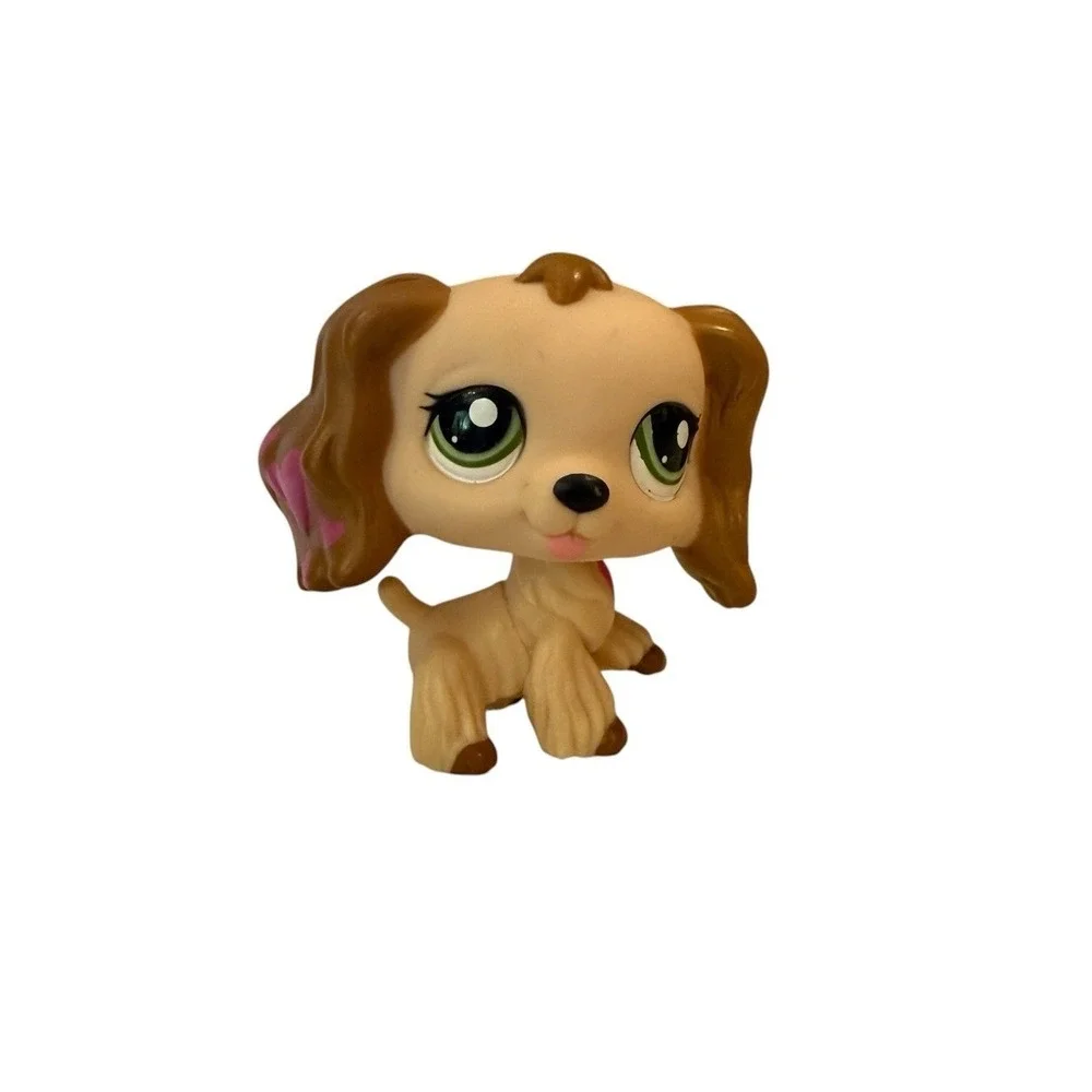 Rare Littlest Pet Shop LPS #1963 Nintendo DS Pink Heart Ear Cocker Spaniel